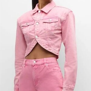 NWT
SER.O.YA FAITH Cropped Denim Jacket